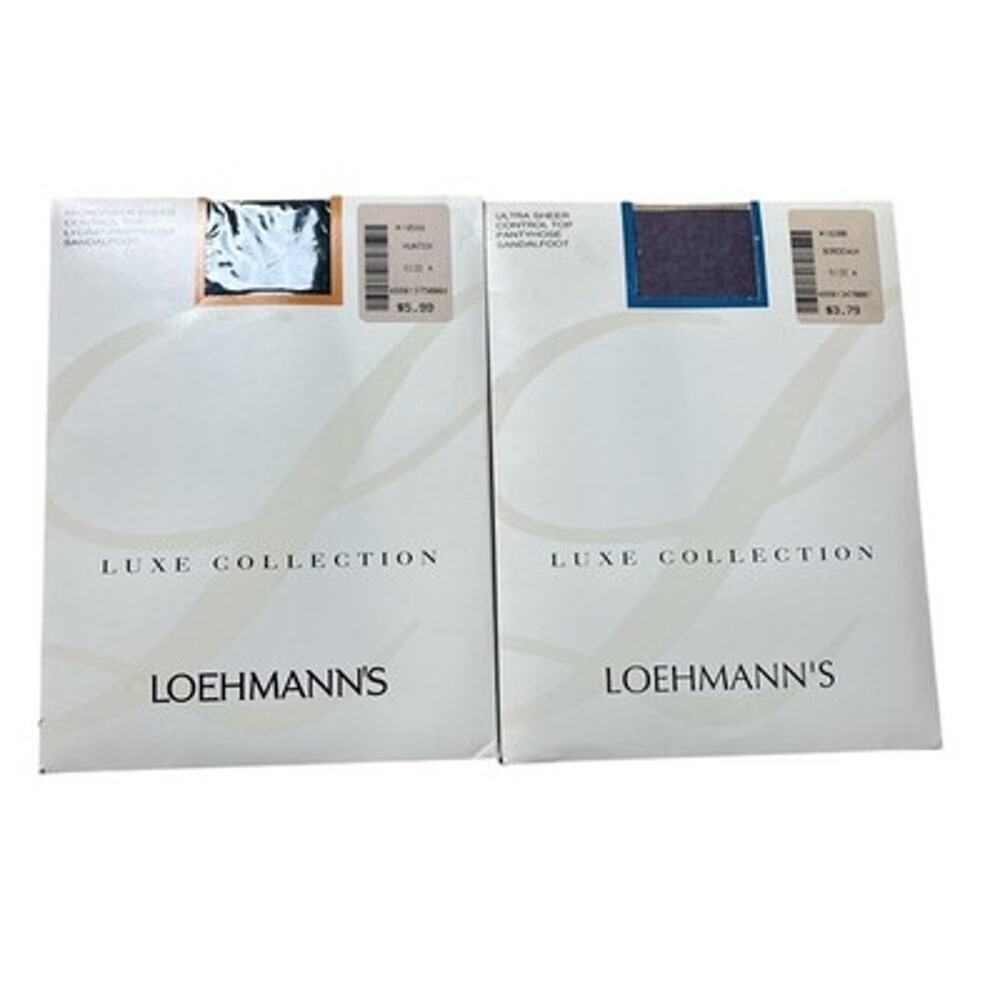 Loehmann's Pantyhose Womens A Multicolor Control Top Sheer Sandalfoot 2 Pack